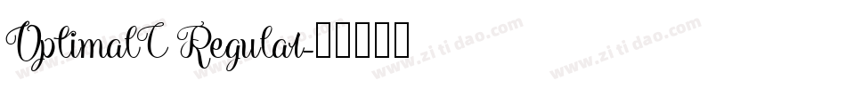 OptimalC Regular字体转换